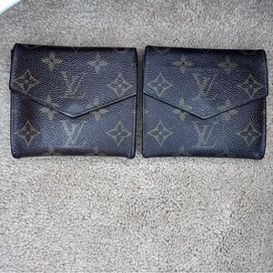 Louis Vuitton Brown Monogram Wallet Pair project diy